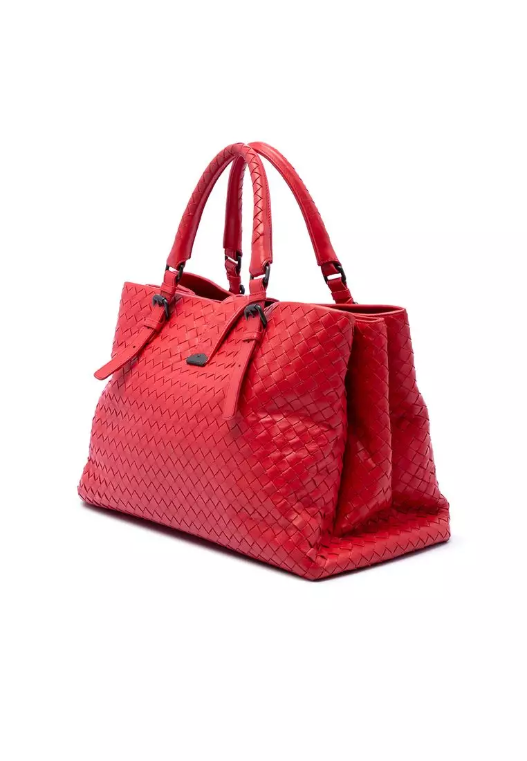 Pre-Loved Bottega Veneta Medium Nappa Intrecciato Roma Tote