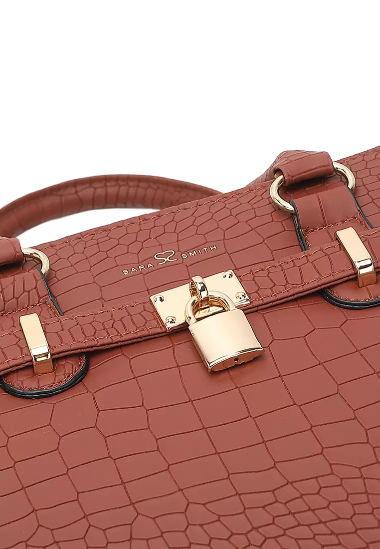 Women's Top Handle Bag / Sling Bag / Crossbody Bag / Shoulder Bag - Brown