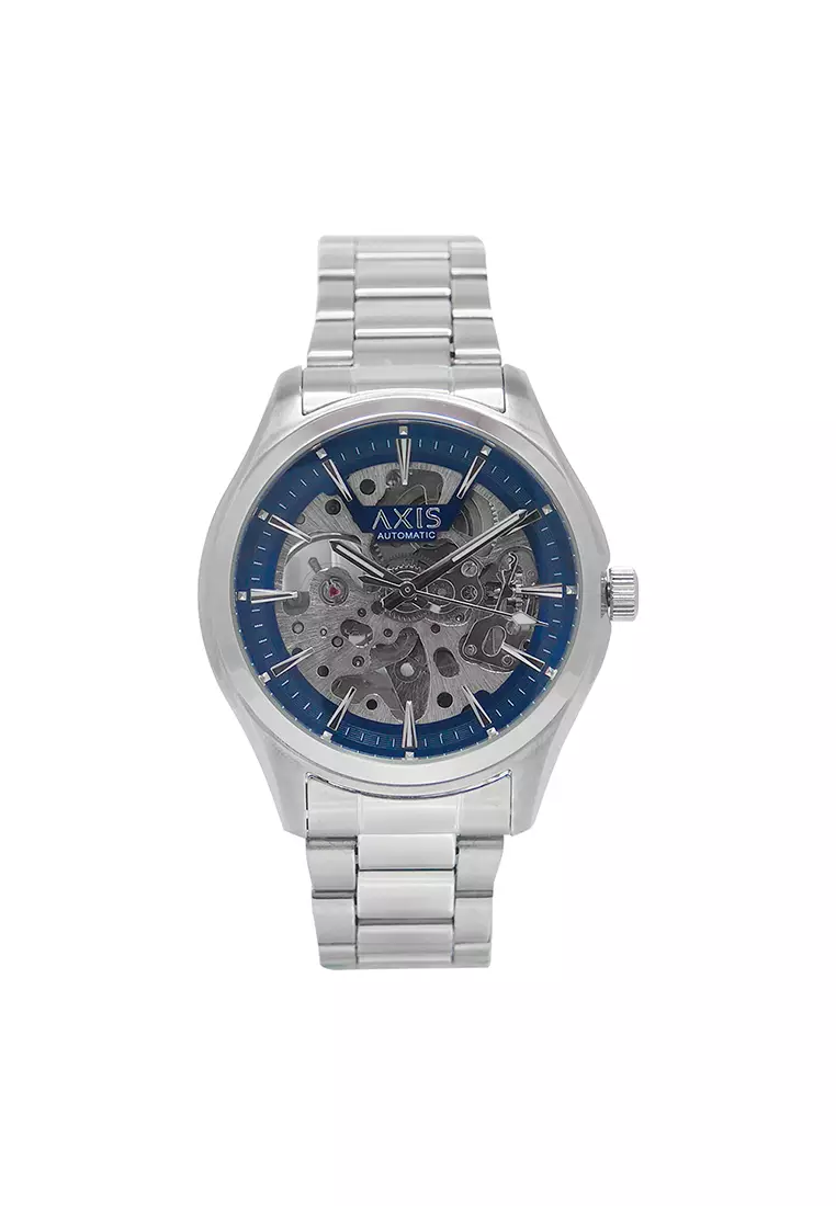 Buy Axis (BUY1TAKE1) Axis Matty Silver Stainless Steel Analog Automatic ...