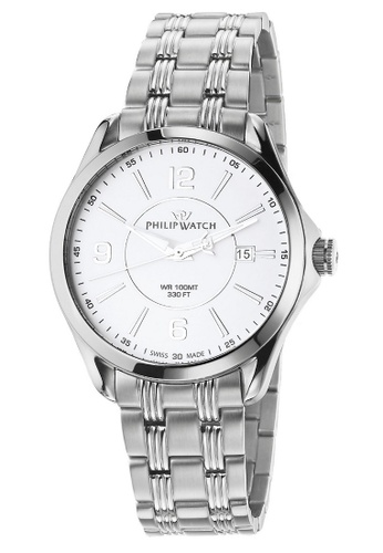 Philip Watch silver Philip Watch Blaze 43mm Matt Silver Dial Men's Quartz Watch (Swiss Made) R8253165009 59A0DAC5EE5873GS_1