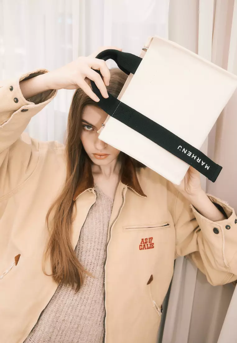 RICO MINI COMFORT Canvas Crossbody Bag Ivory