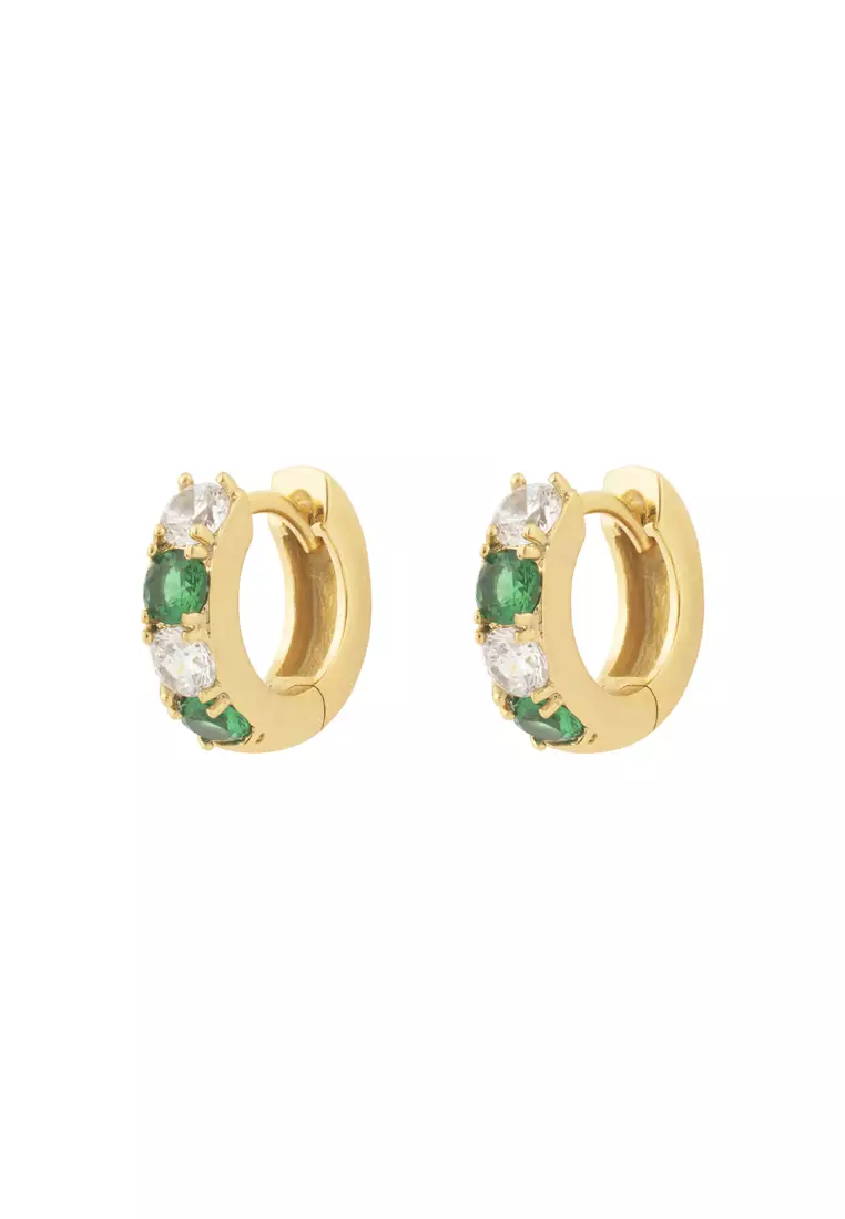 Buy Wanderlust Co Classic Diamante Emerald Gold 7mm Baby