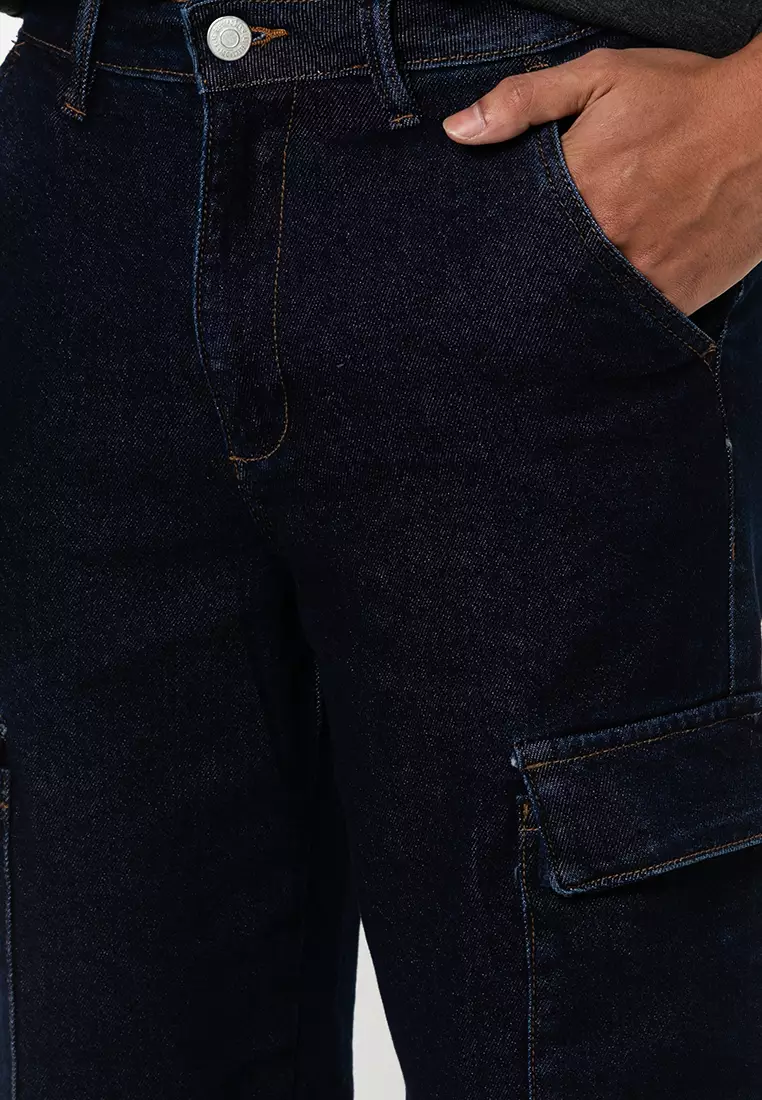 Wide Leg Cargo Jeans
