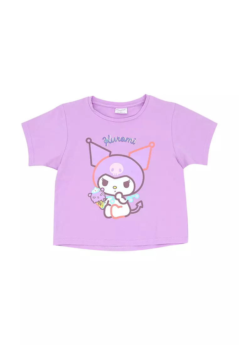Girls Licensed Graphic Oversize T-Shirt "Kuromi Ice Cream"