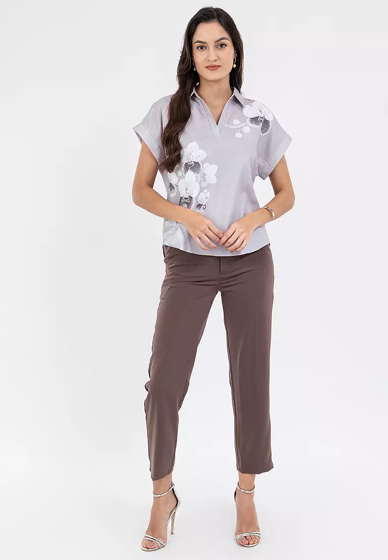 DUVAL Printed Collared Filipiniana Shirt