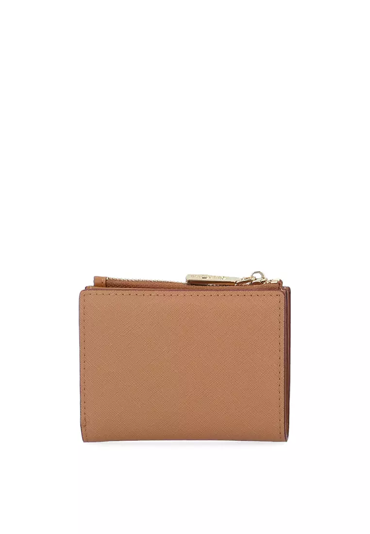 Gabbie Short 2 Fold Wallet - Dark Beige