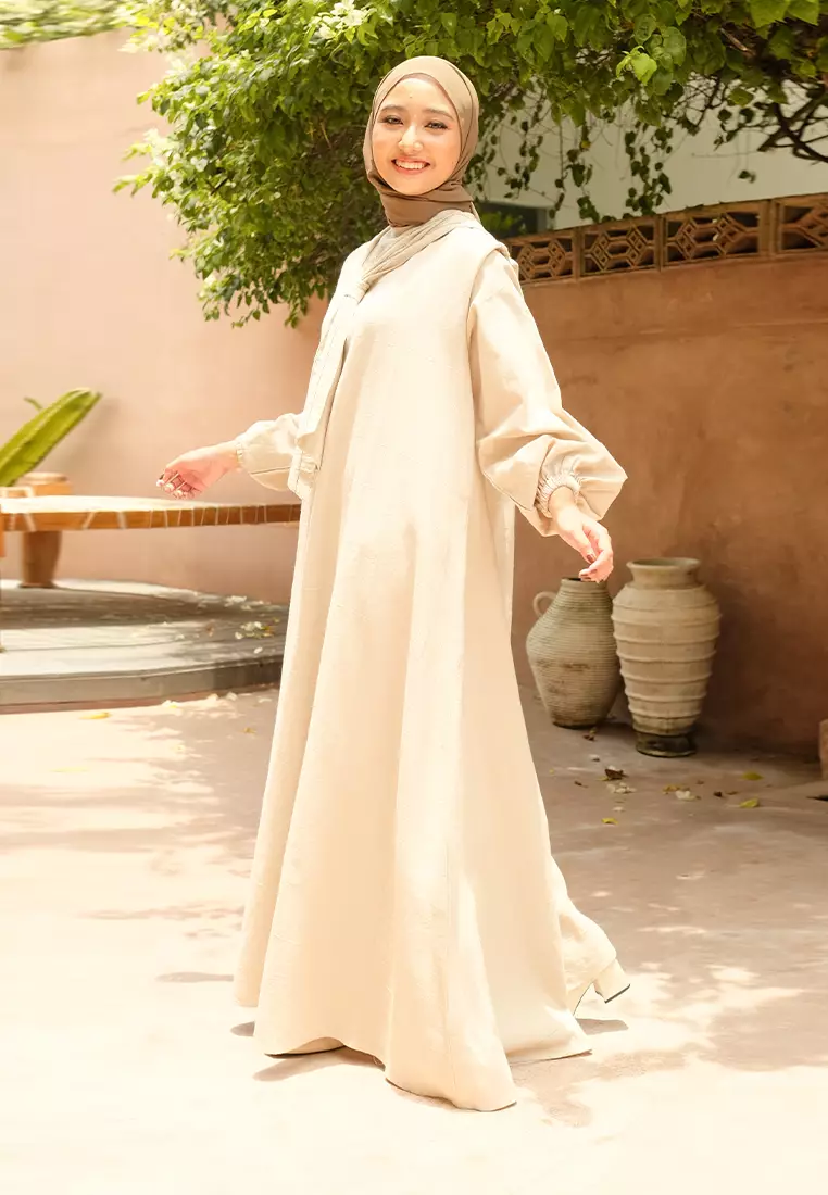 Nora Dress Linen Cream