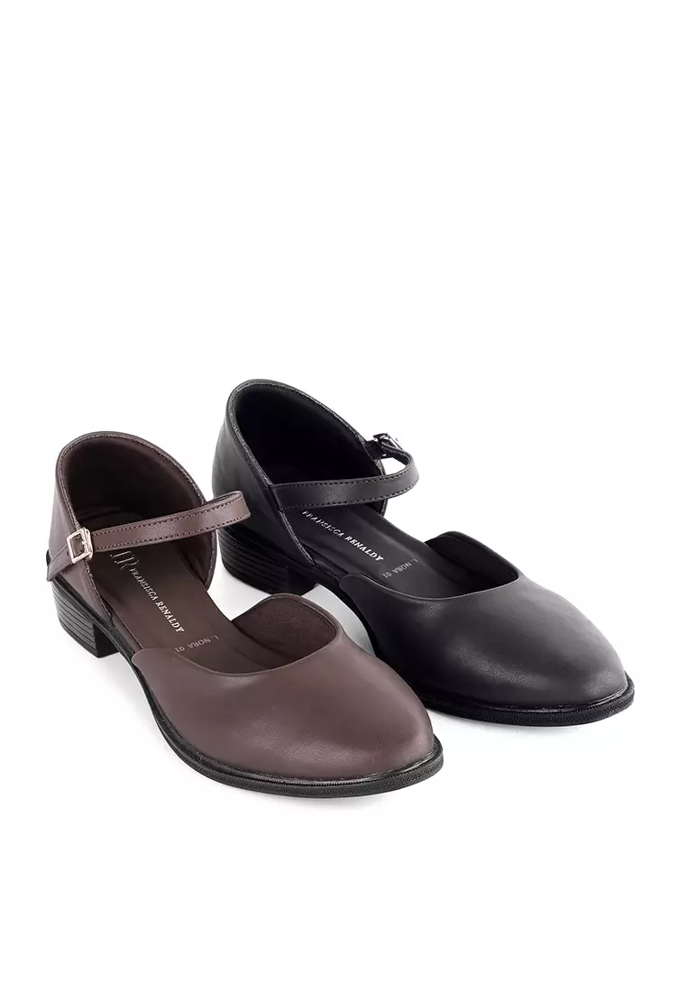 Flat Shoes Sling Back Wanita L.Nora 01