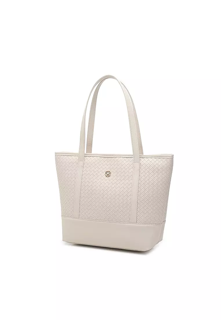 Women's Tote Bag / Shoulder Bag / Top Handle Bag - Grey