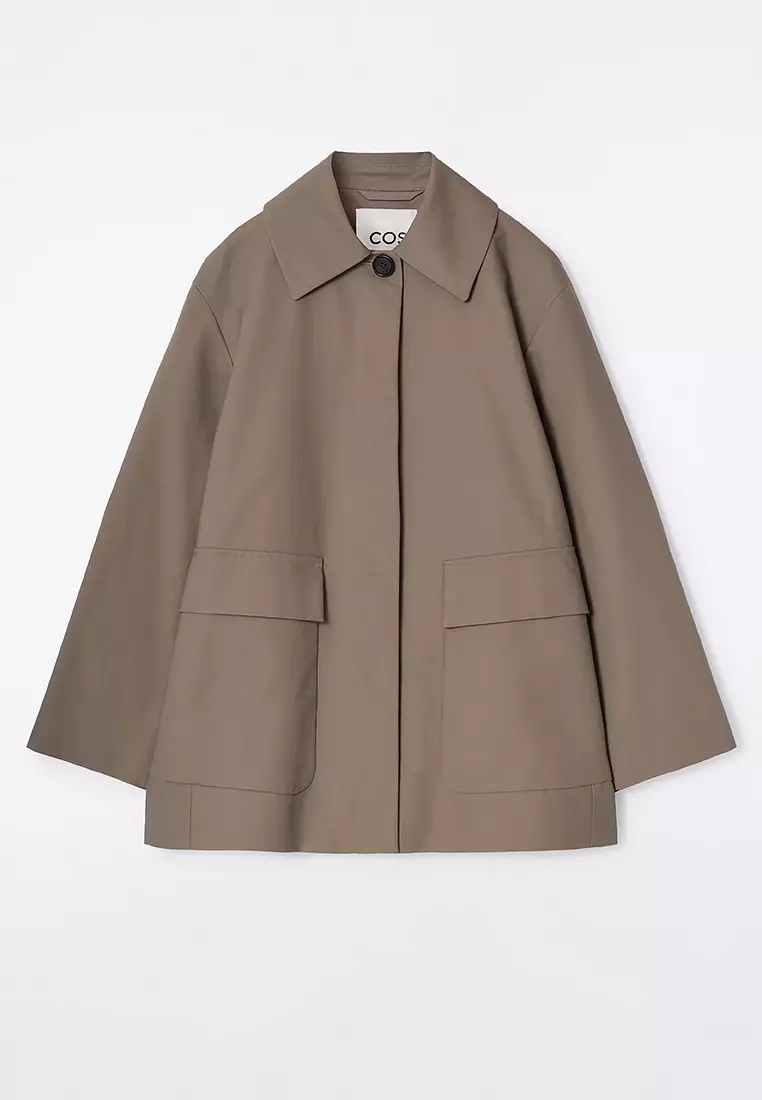 【新品タグ付き】COS 襟付きコットンカージャケット COLLARED COTTON CAR JACKET 襟付きコットンカージャケット｜COS
