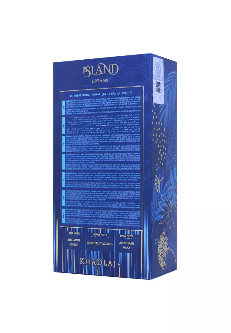 Khadlaj Island Dreams Unisex Extrait De Parfum 100 ML