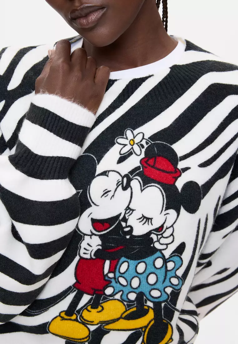 Disney Mickey & Minnie Graphic Knit Sweater
