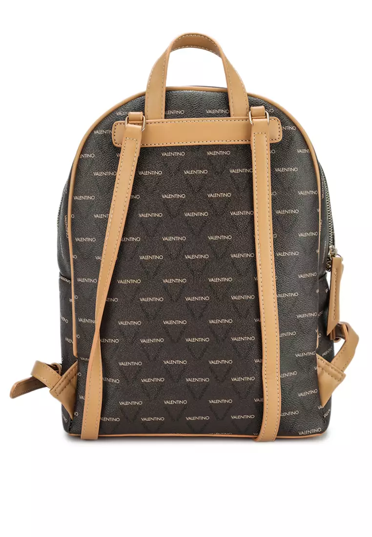 Valentino by Mario Valentino Black Liuto Signature Eco Leather Backpack at  FORZIERI