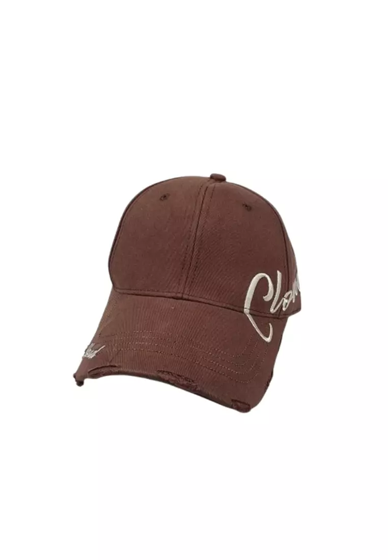 Topi Baseball Cap Embroidered Cloud - GN-56 ORIGINAL - Brown