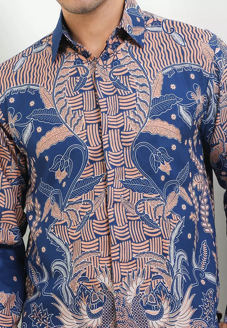 Patibrata Kemeja Batik Exclusive Premium Pria Casual Modern Lengan Panjang