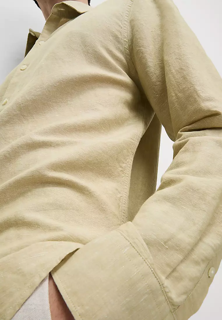 Cotton Linen Blend Shirt
