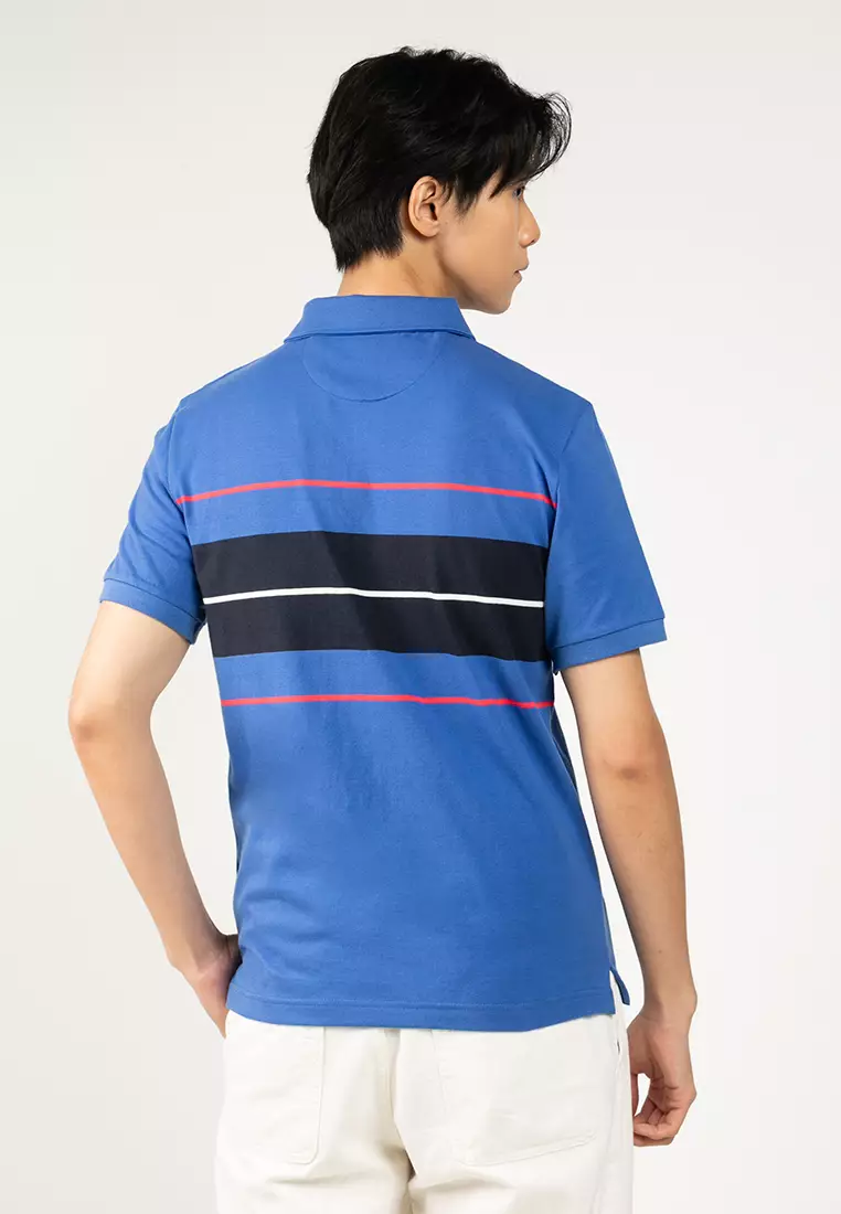Shield 間條POLO恤