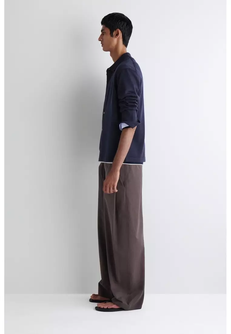 KNITTED MERINO WOOL SHIRT