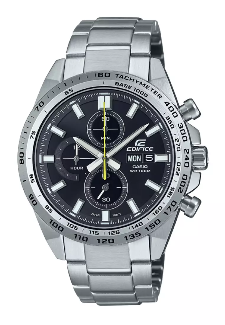 Casio edifice gunmetal chronograph best sale men's watch