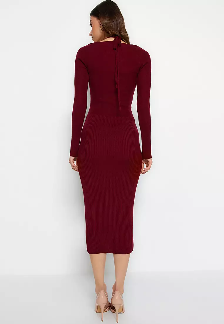 Buy Trendyol Cut Out Knit Midi Dress Online Zalora Malaysia 