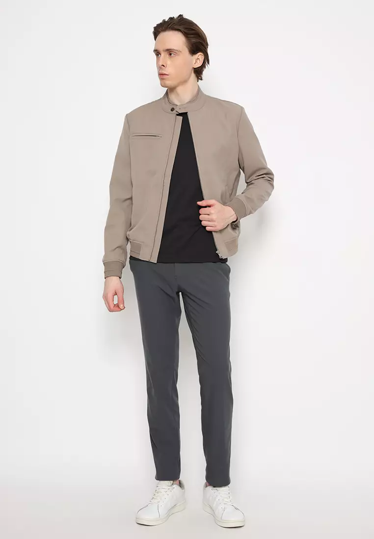 Jobb Alexando Jacket Pria Regular Fit Khaki