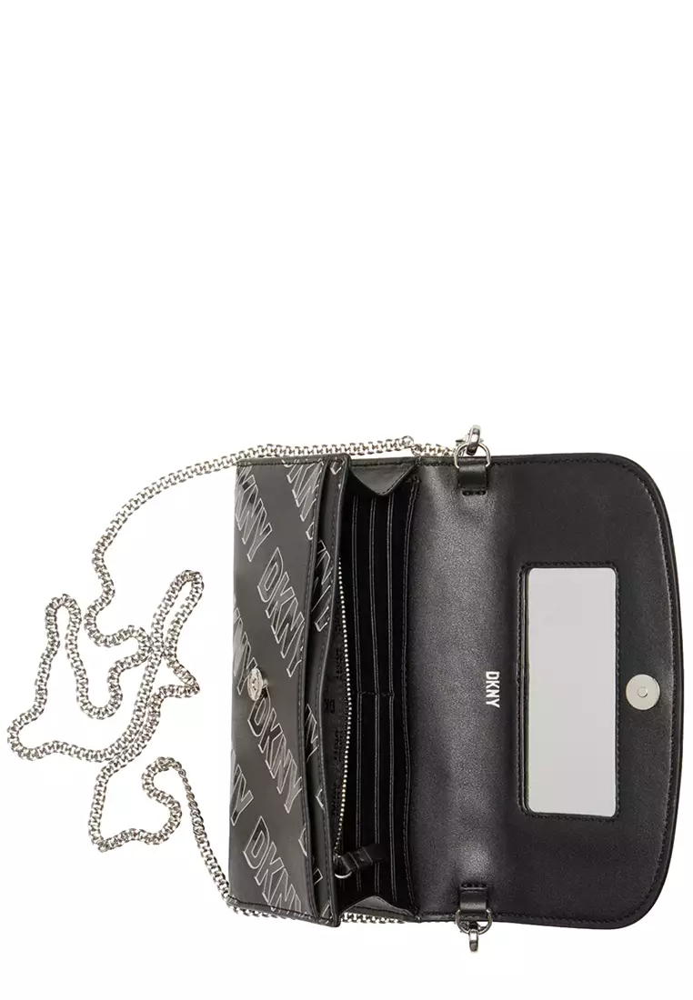 Buy DKNY DKNY Phoenix Wallet on a Chain in Black White R235IV04 2024