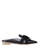 Twenty Eight Shoes black VANSA Strip Bow Flat Mules   VSW-CFS1 4F452SH0533547GS_1