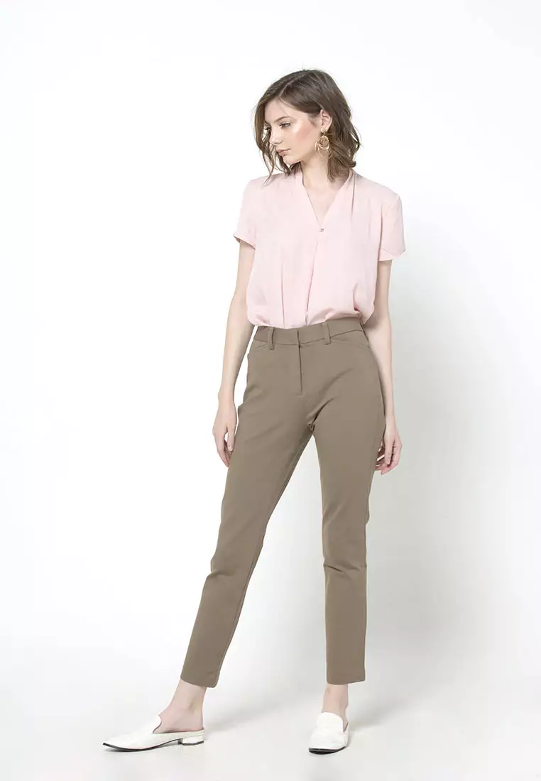 Basic 4-Way Stretch Skinny Brooklyn Editor Pants