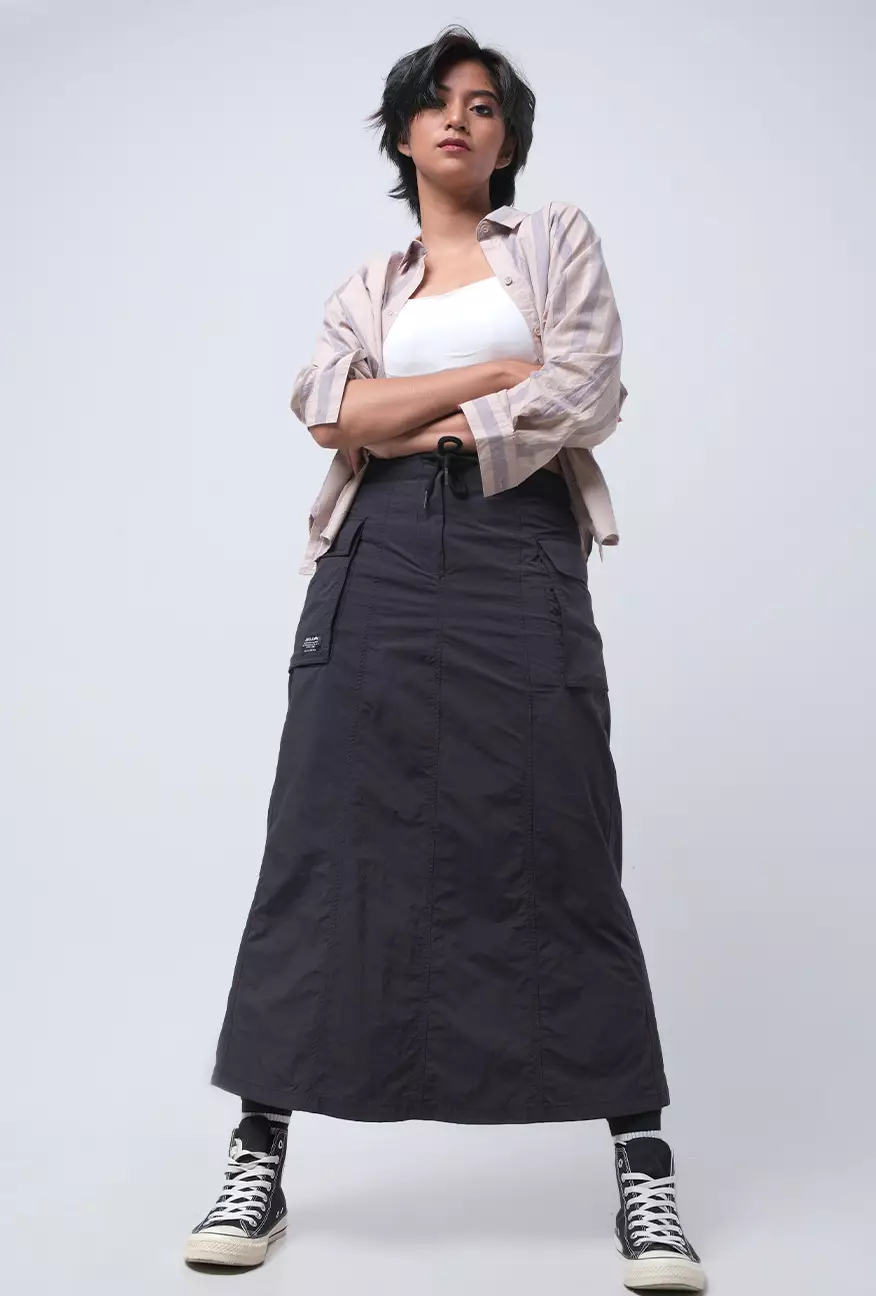 Rok Panjang Zora Black