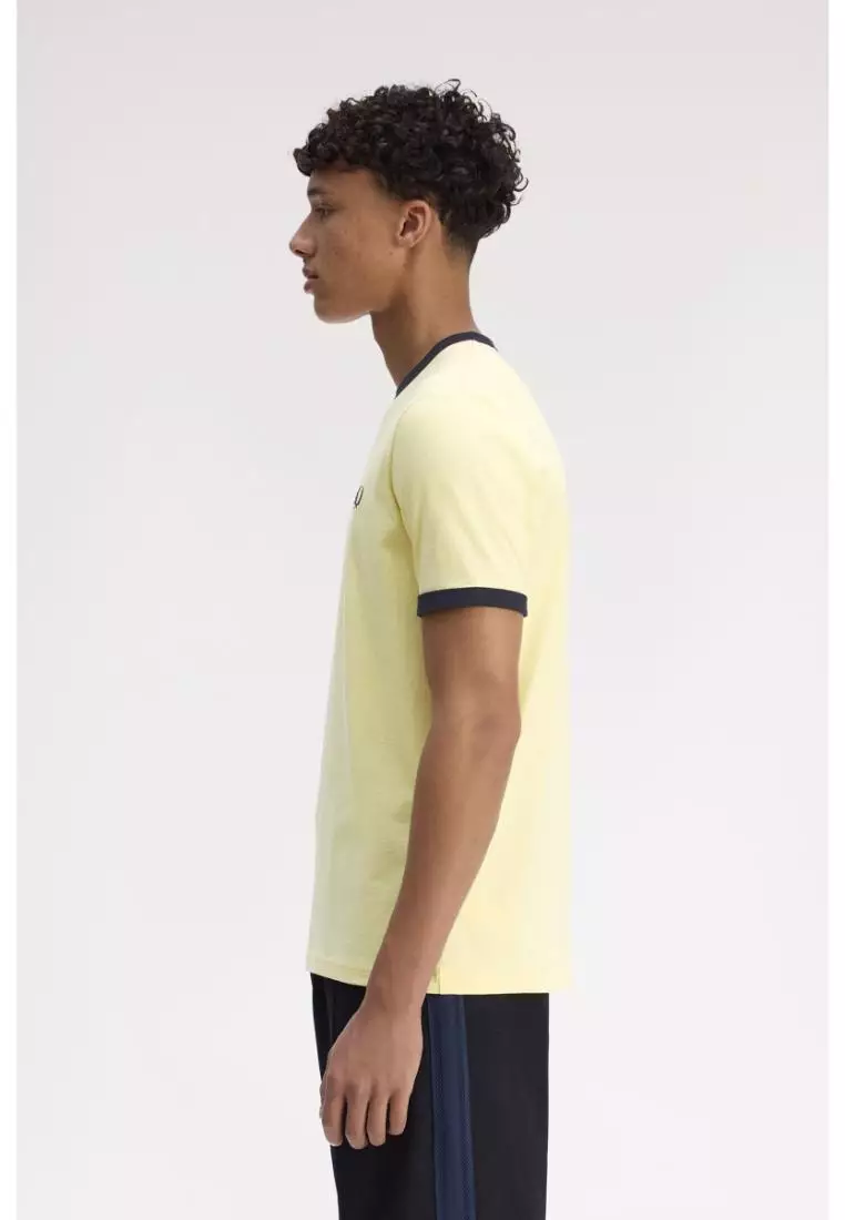 Fred Perry M3519 Ringer T-Shirt (Champion's Gold / Navy)