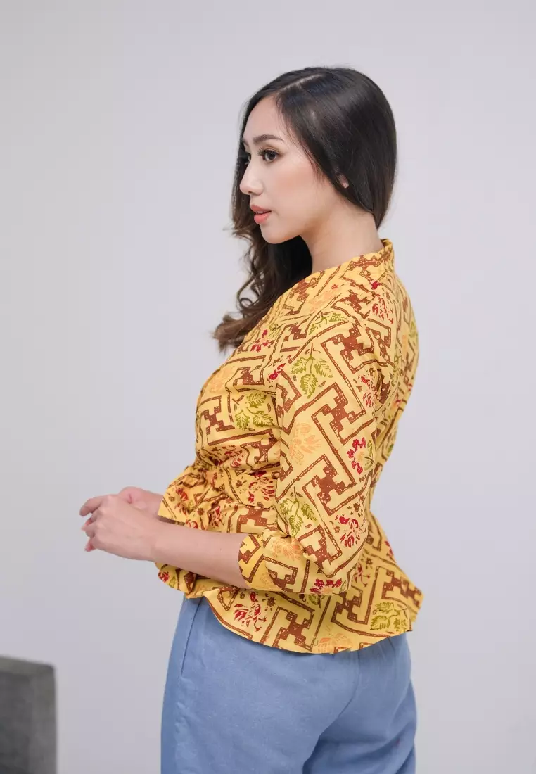 Ika Peplum Yellow