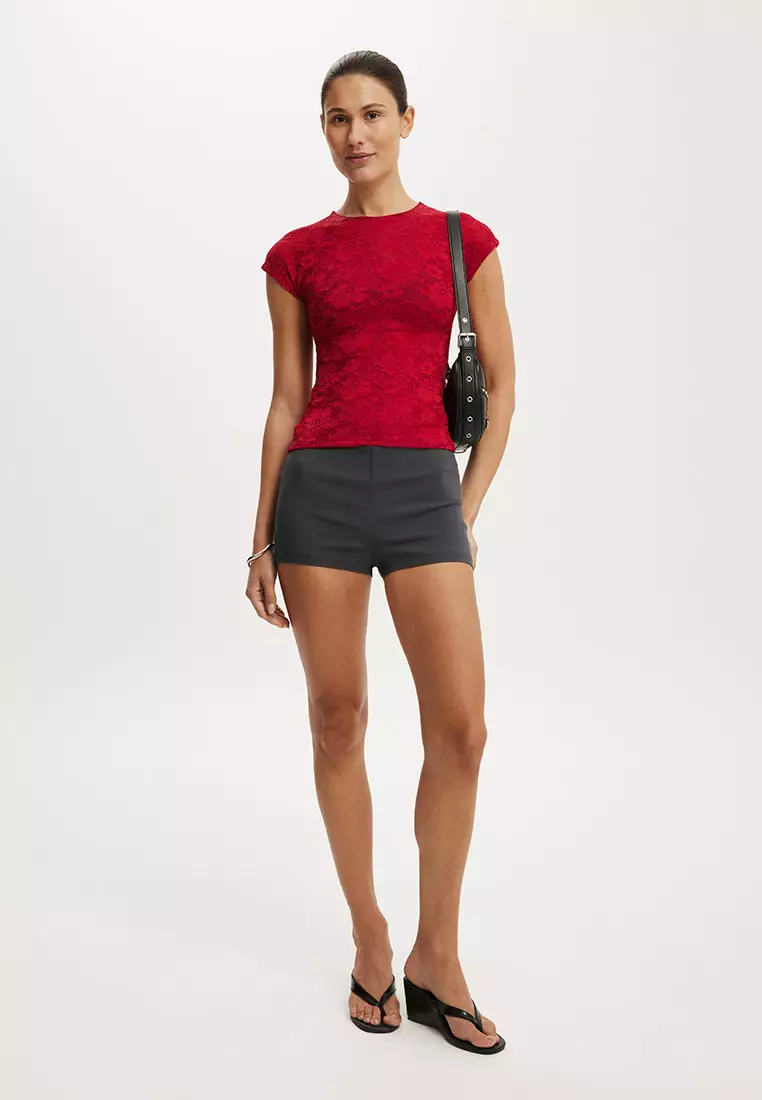 Asha Mesh Short Sleeve Tee