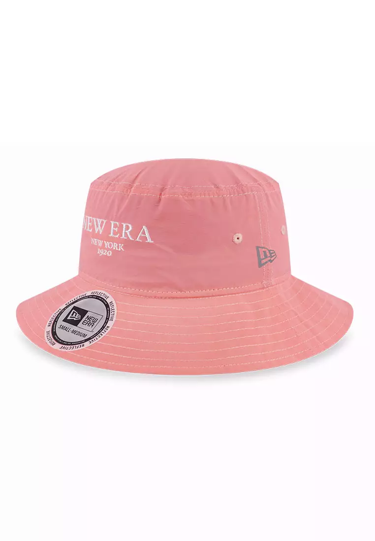 Buy NEW ERA Wordmark Color Reflective Pink Bucket Hat 2024 Online