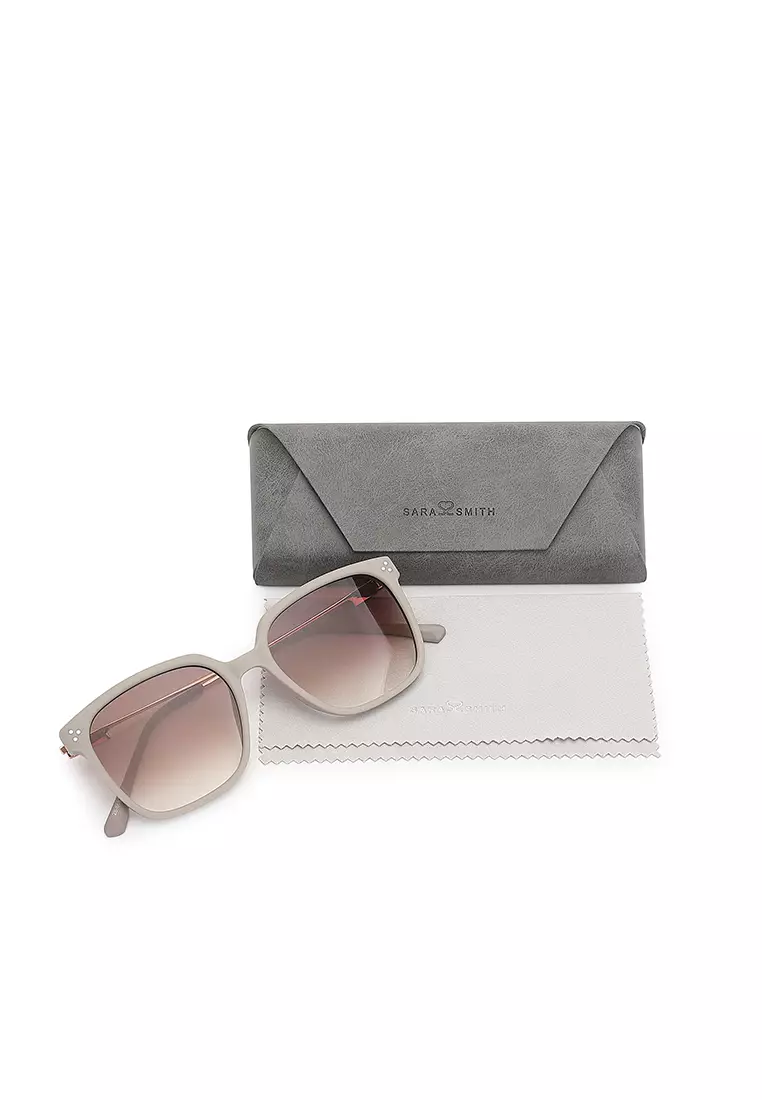 Unisex Fashion Sunglasses - Elastic Grey / Coffee