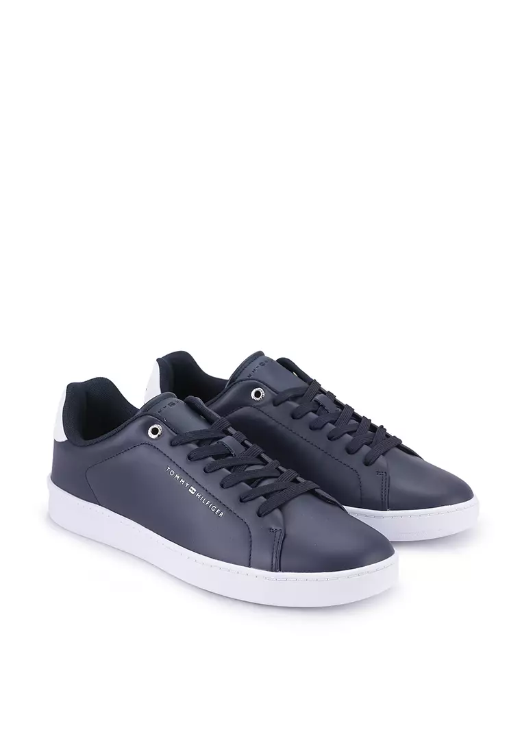 Tommy Hilfiger Court Cupsole Leather Lace Up Trainers