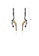 Glamorousky silver 925 Sterling Silver Plated Black Fashion Creative Gold Bird Branch Earrings with Garnet 58512ACFCAF3AEGS_2