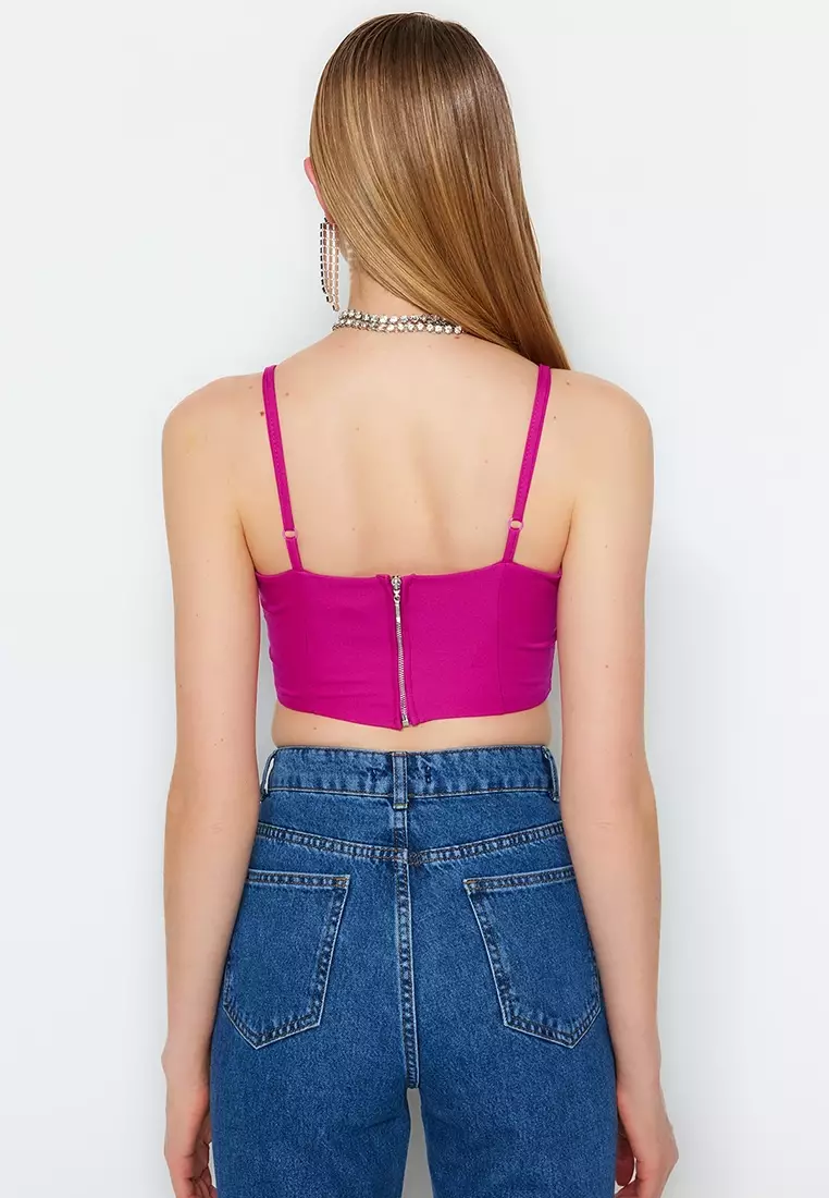 Buy Trendyol Cut Out Crop Top 2024 Online