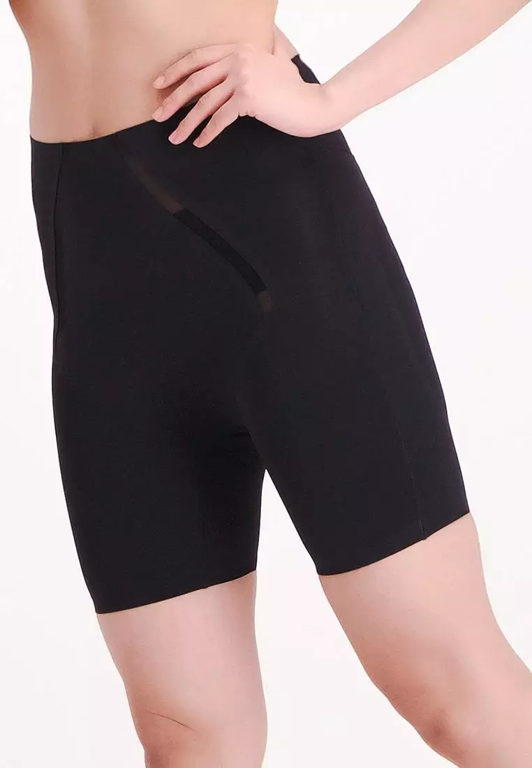 Buy BENCH Women's High Waist Lasercut Bonded Shapewear Shorts - Tummy Tuck  And Butt Lift Support 2024 Online