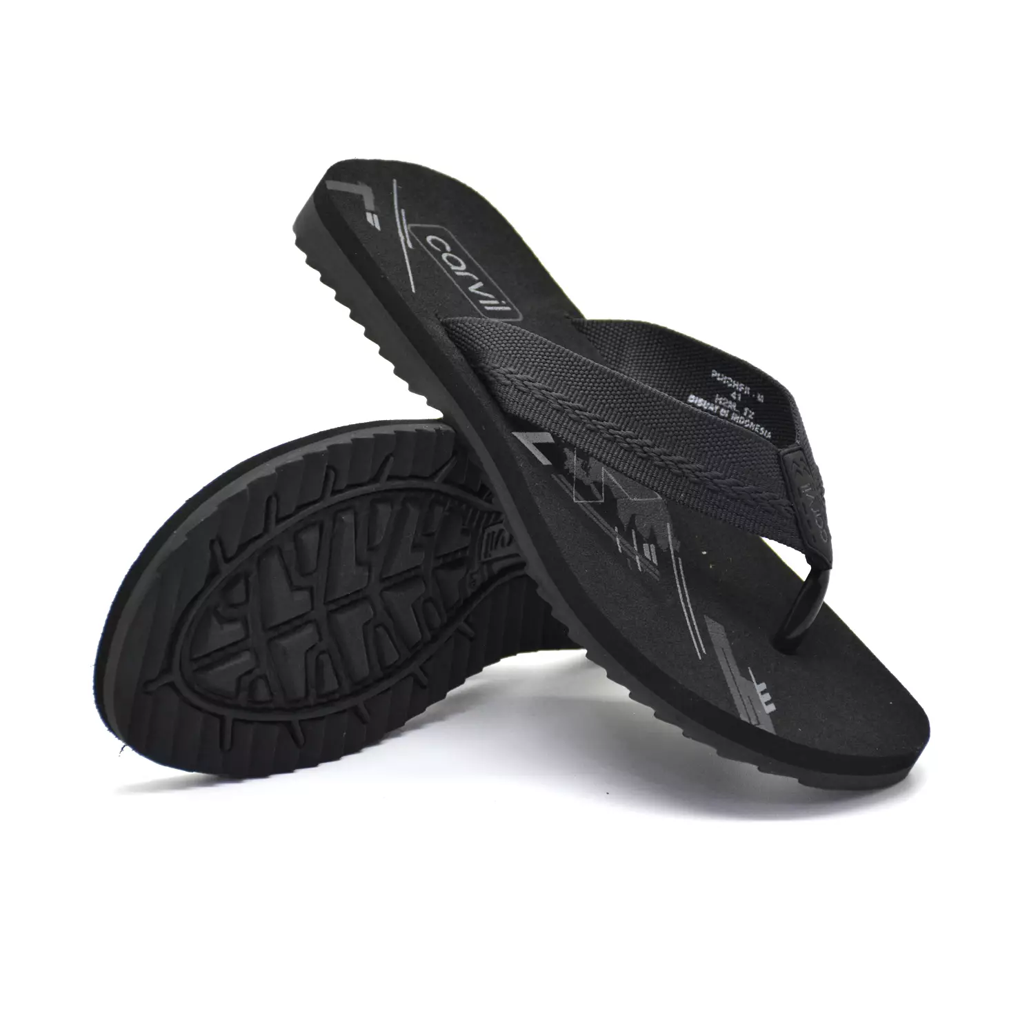 Carvil Sandal Pria Puicher-M Dark Grey
