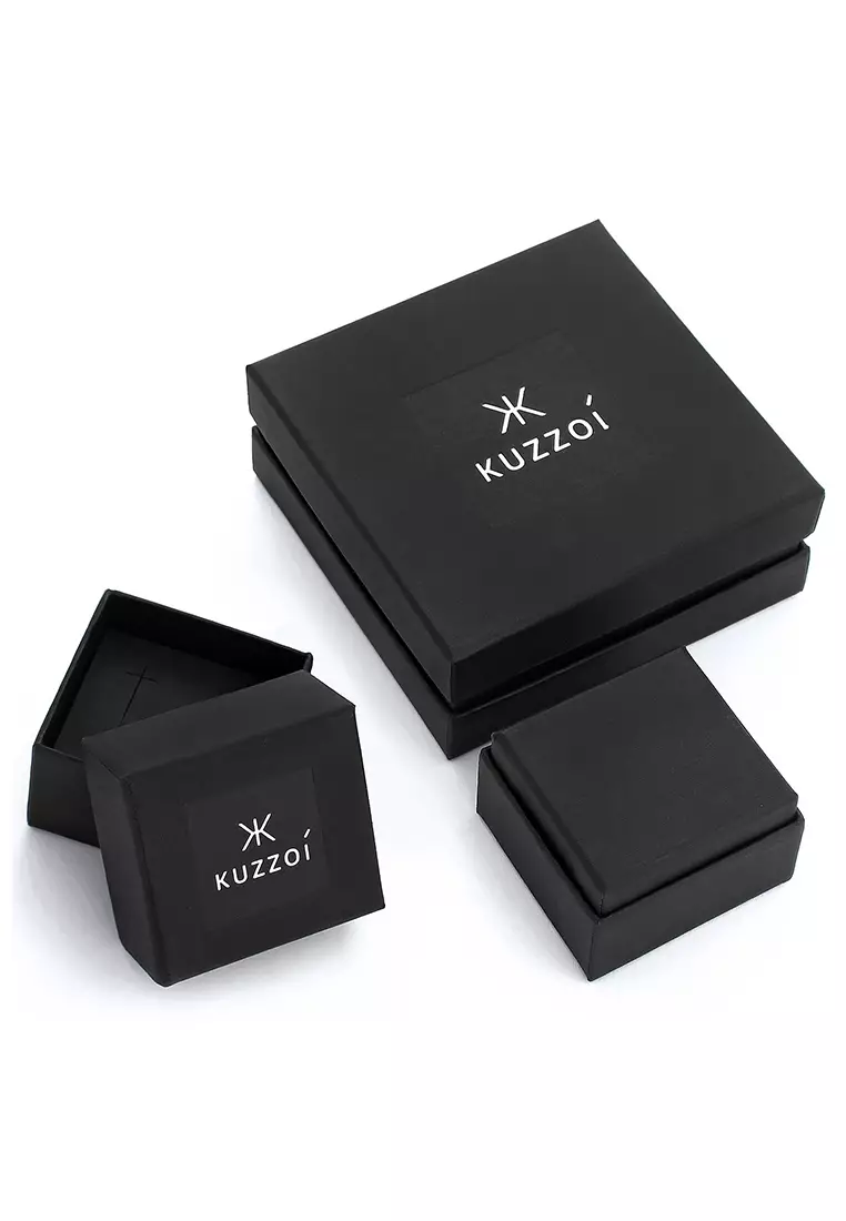 EXCLUSIVE Cincin Perhiasan Perak 925 Pria Gents Bandring Basic Black