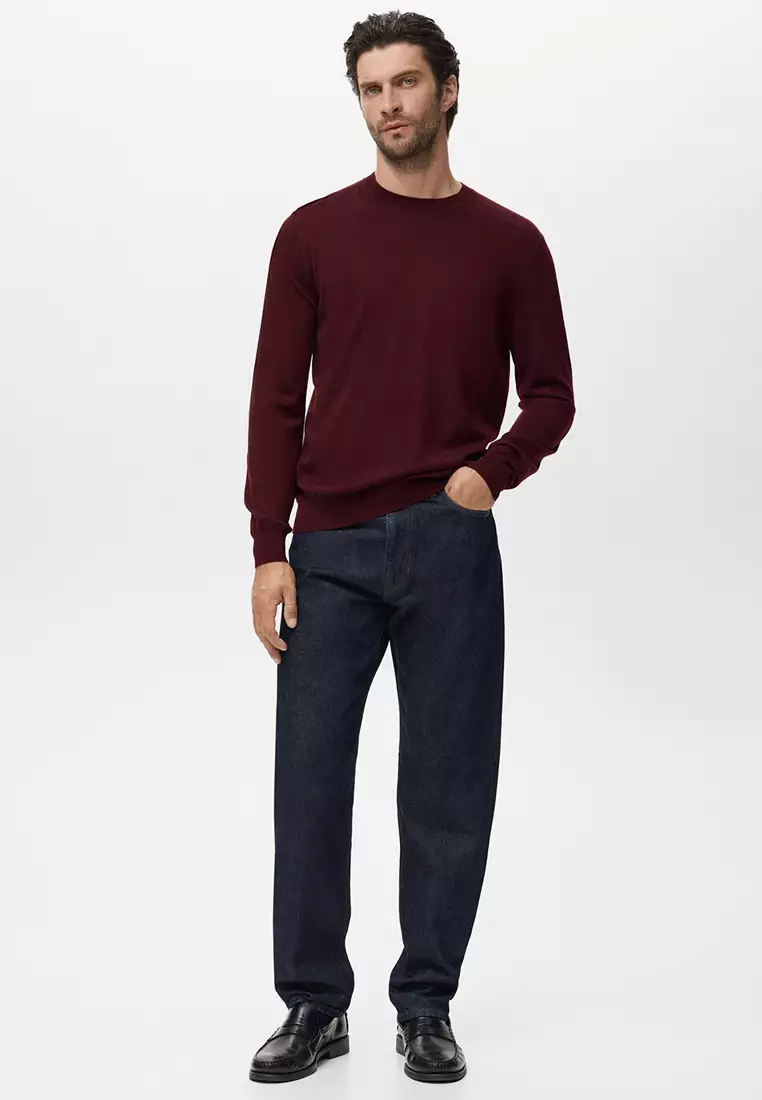 100% Merino Wool Crew Neck Sweater