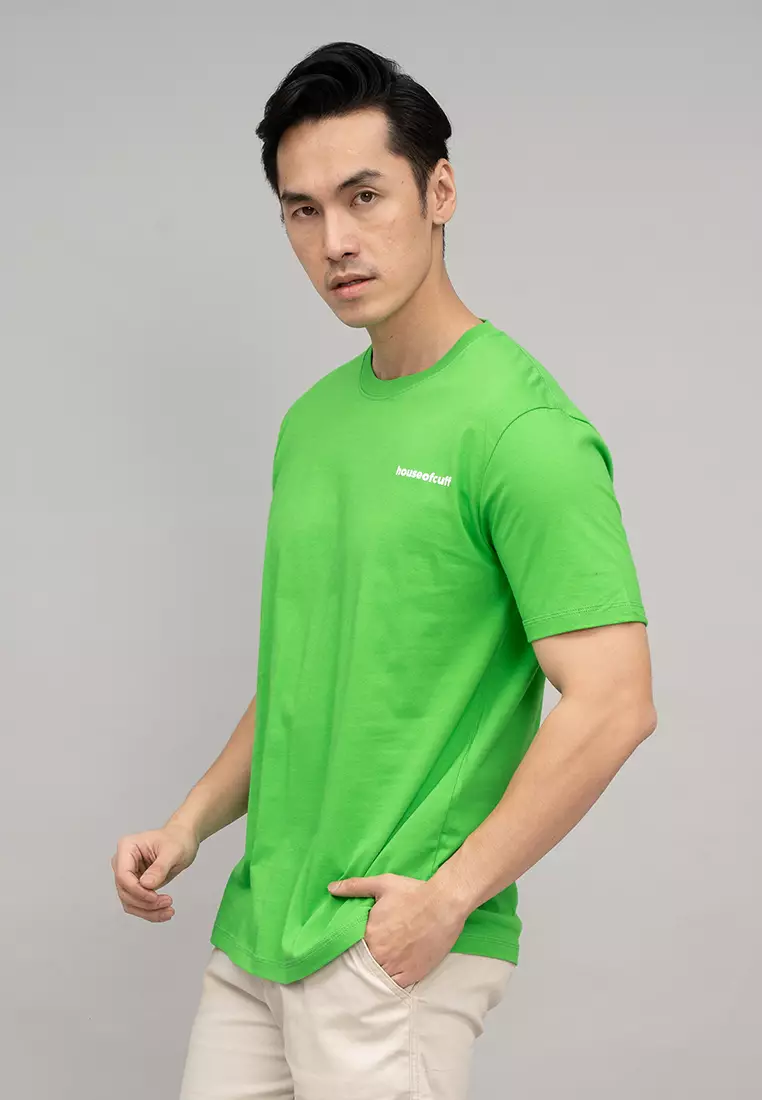 Houseofcuff T-shirt Kaos Polos Pendek Hjiau Terang Tersedia Size S-4XL