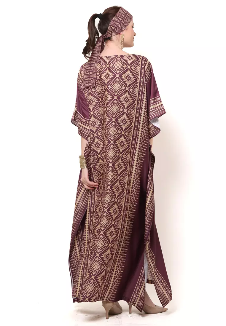 Kanzi Exclusive Short Sleeve Songket Kaftan