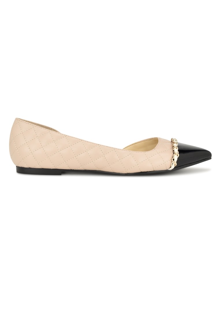 Nine West Breza Slip-on Pointy Toe Dress Flats Light Natural