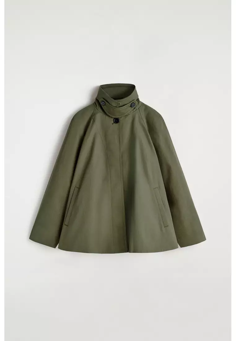 A-LINE COTTON-TWILL JACKET