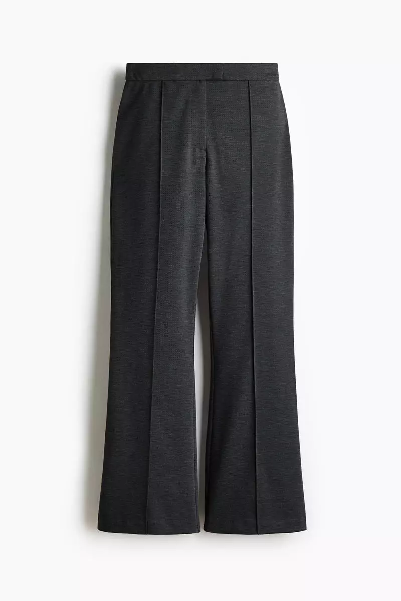 Bootcut crease-front trousers