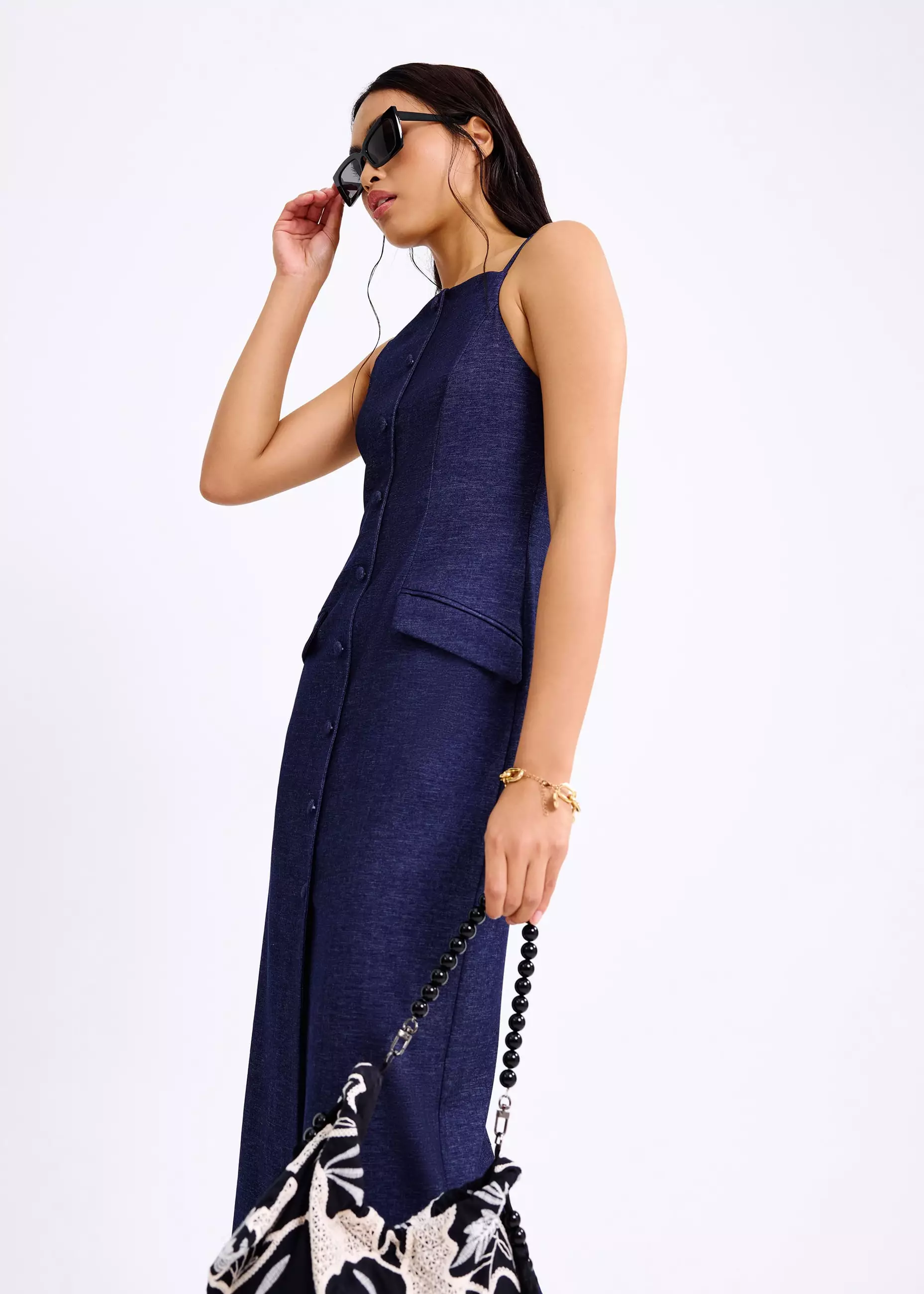 Dress Wanita - Azalea Straight Neck Column Midaxi Dress