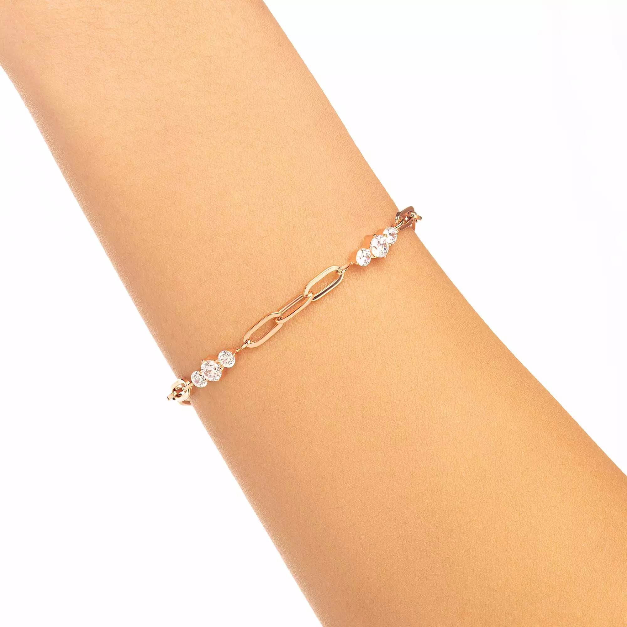 Gelang Emas 7K - Aisha Gold Bracelet - Alaina Collection - Juene Jewelry
