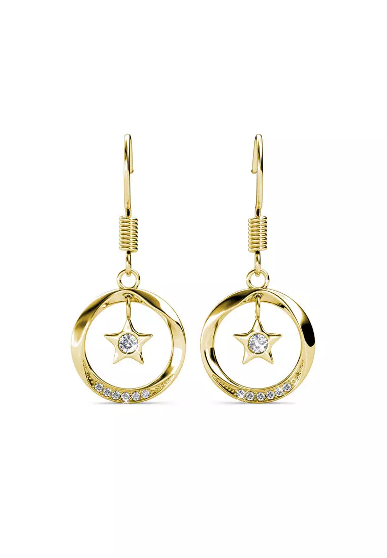 Stellar Hook Earring YG - Anting Crystal by Her Jewellery