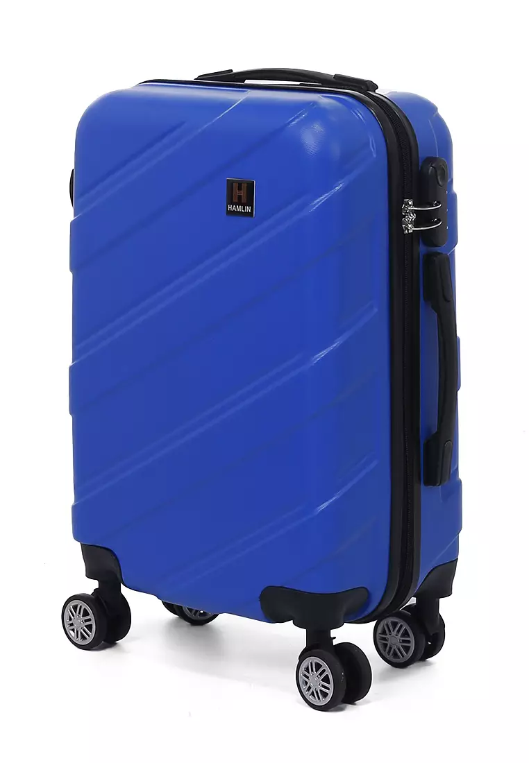 Carlton Koper Hardcase Unisex Size 20Inch Suitcase Combination Lock Large Compartment Material ABS+PVC Coated ORIGINAL - Blue
